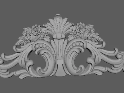 dekor decorative ornate molding 3D model buy