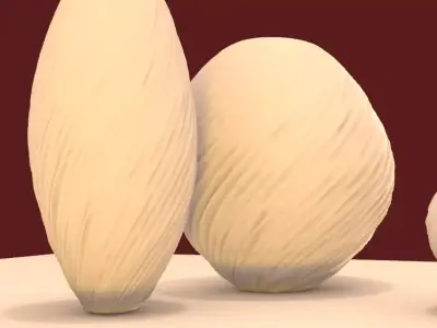 triptych vases 3D model