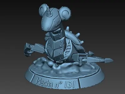 Mecha Lapras Pokemon 3D print model