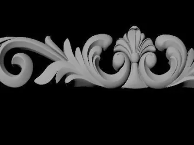 dekor ornamental border 3D model