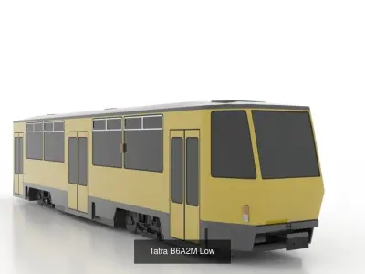 Tatra T6A2M - B6A2M Low 3D Model Pack
