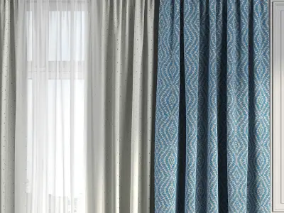 Curtain Set 181 3D model