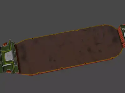 Heavy load vessel SEAWAY HAWK Low-poly 3D model