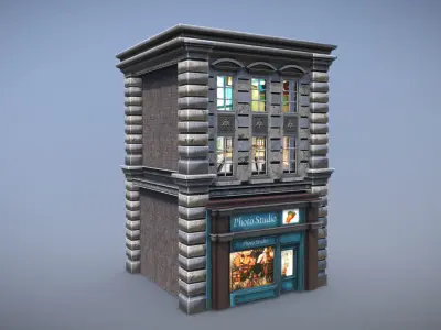 Urban City Building 5 Low-poly 3D model