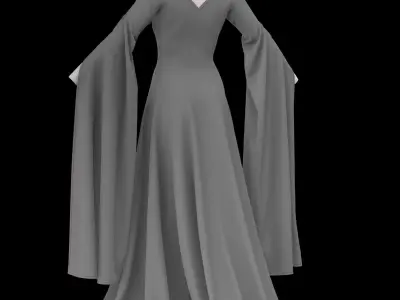 Medieval Gown  3D model