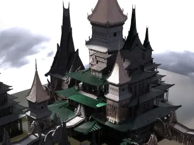 Golden Triangle Temples Queens Palace 3D model