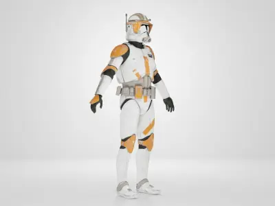 Armor suit Low-poly 3D model 3D model