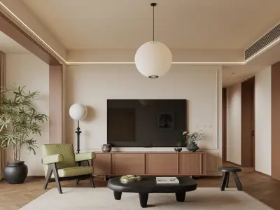 apartment interior scenes      3D model 9