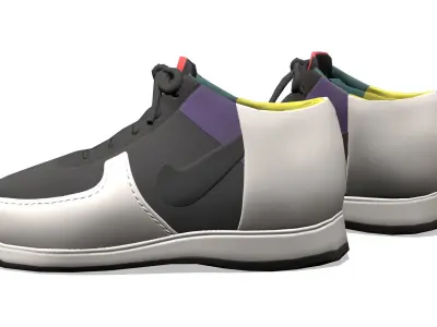 Hip Hop Street Sports Shoes Runners Low-poly 3D model