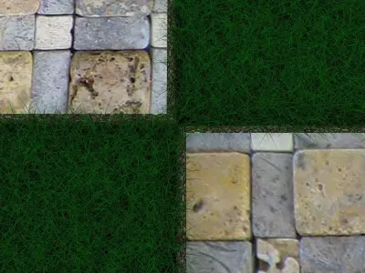 Grass Checkerboard 3D model