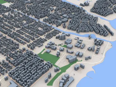 New Orleans City Louisiana USA 3D model