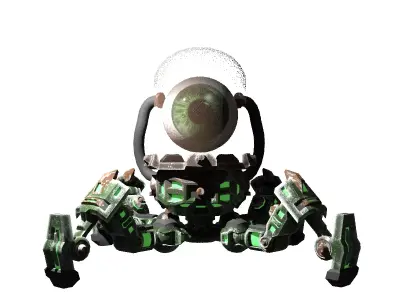 eye robot Low-poly 3D model