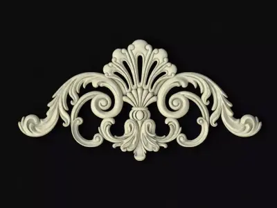 dekor ornate ornament 3D model 5