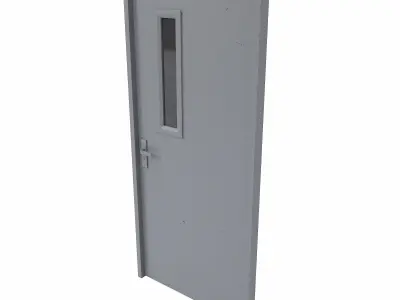 Corridor door pbr  Low-poly 3D model