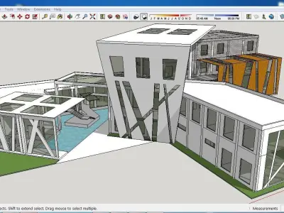 Sketchup Cultral Center E7 3D model