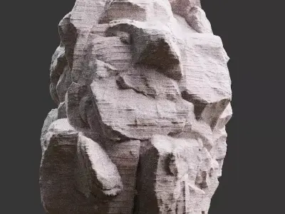 Stylized Realistic Highpoly Rock - CG And Games - 04 3D model