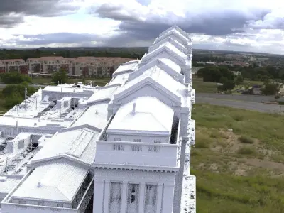 Train Station larger size 3D  3D model