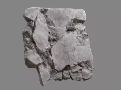 Concrete Debris 06 Low-poly 3D model