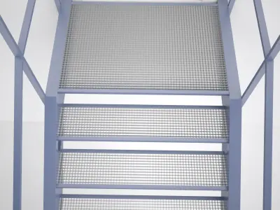 Metal Stair 3D model