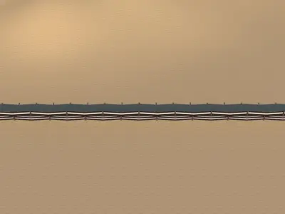 Arabic Traditional Fence  3D model