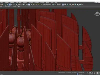 Zion Oval Chandeerli Low-poly 3D model