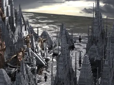 Egyptian City of Afterlife Kit bash 3D model