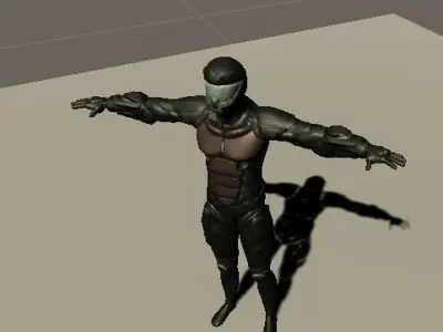 Sci fi marine 3D model