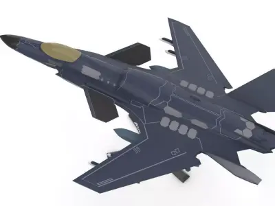 ASF-X SHINDEN II ACE COMBAT 3D print model