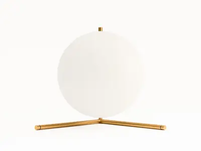 Table Lamp Low-poly 3D model 6