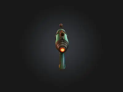 Cartoon Ray Gun 3D model