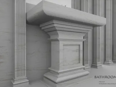 bathroom pack Low-poly 3D model