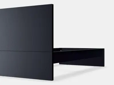 MALM Bed frame high 4 Low-poly 3D model