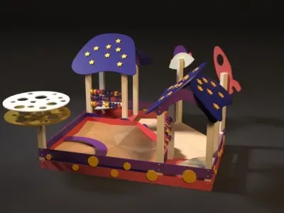 Playground sandbox 3D model