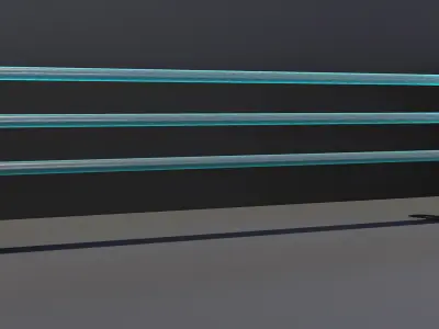 10 Low-Poly Common Japanese Fence Pack Low-poly 3D model