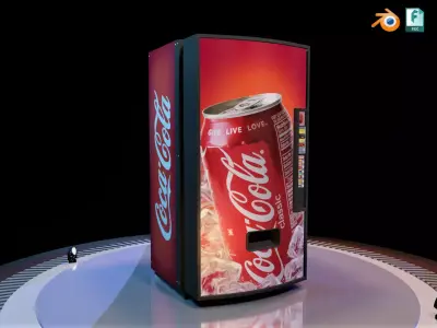 Vending Machine Low Poly Game Ready Low-poly 3D model