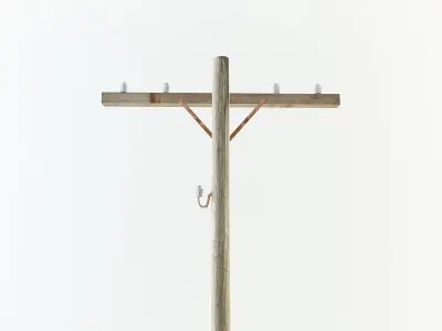 Electricity poles 3D model