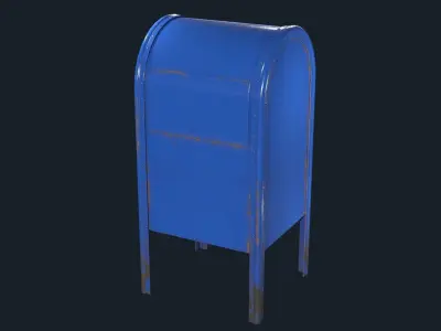 Mailbox mail box Low-poly 3D model