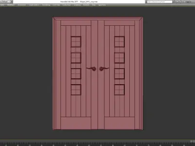 Interior Doors 3d model Low-poly 3D model