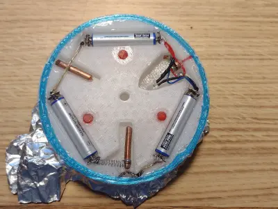 Spinning top with laser for 3-d printing 3D print model