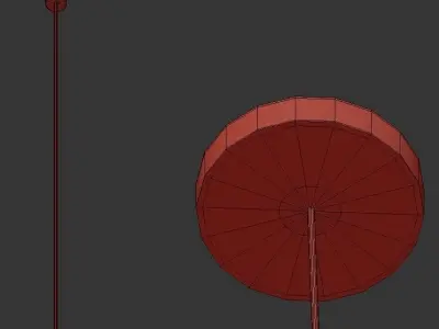 LATITUDE ball hanging from wire 3D model