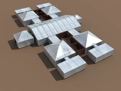 Event Tents v2 Customizable 3D model