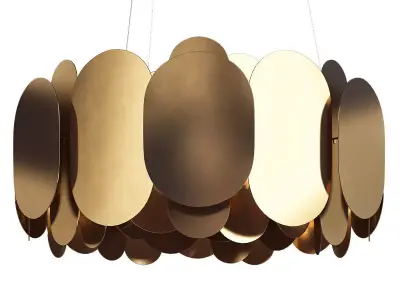 PANEL PENDANT Low-poly 3D model