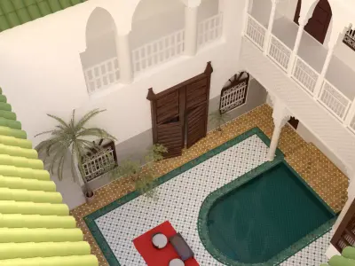 traditional Moroccan house  3D model