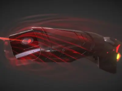 Spaceship - Keeper - Black Version 3D model