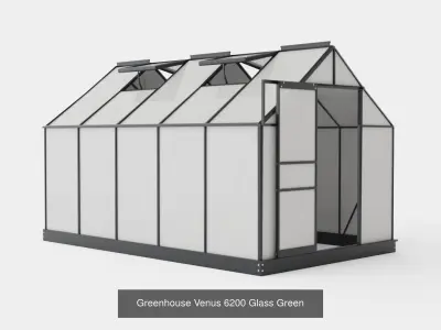 Collection of Greenhouse Venus 6200 Glass - 3 Models 3D Model Pack
