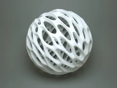 Abstract Wire Sphere  3D model
