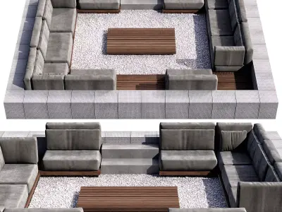 SITTING AREA NO6 A 3D model