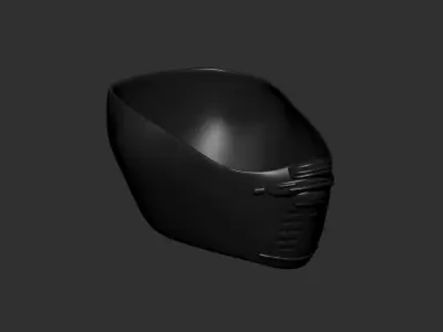 helmet high poly sculpt 3d printable  3D model 136
