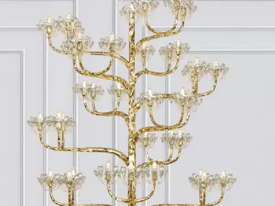 Agave Americana Chandelier 3D model