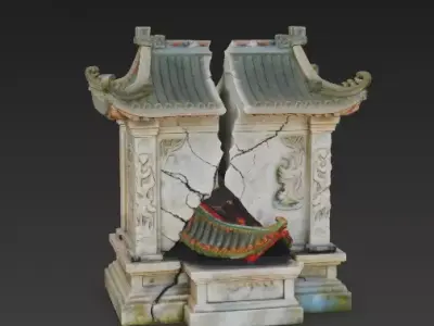 Shattered Spirit Shrine 3D Model Low-poly 3D model